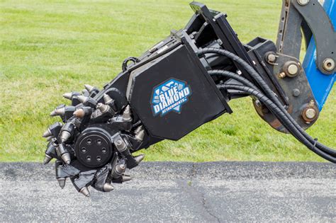 skid steer concrete grinder|concrete grinder attachment for excavator.